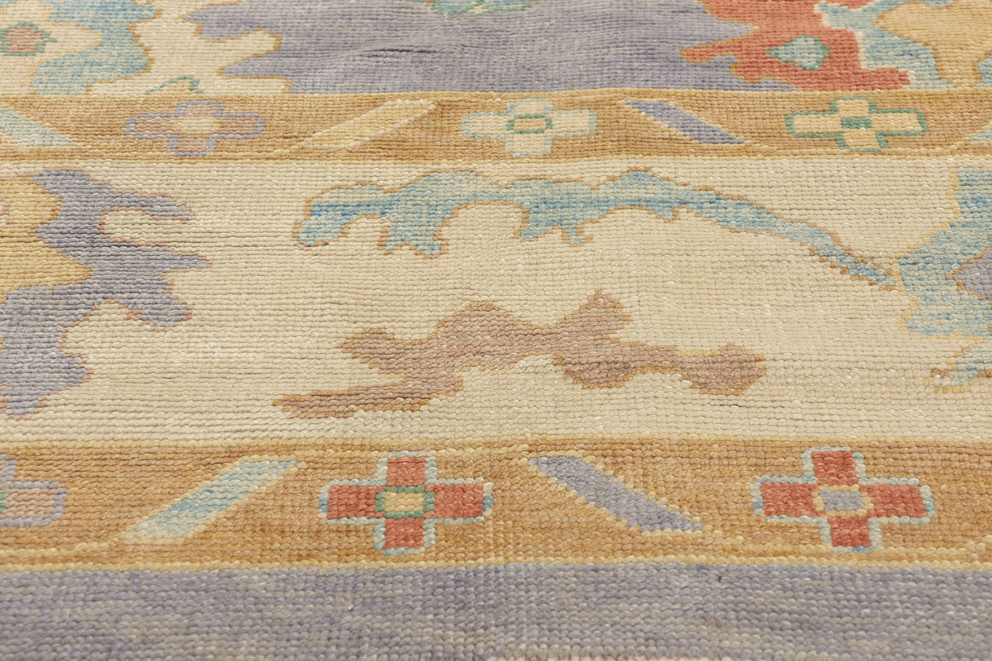 9 x 12 Colorful Turkish Lavender Oushak Rug 52164