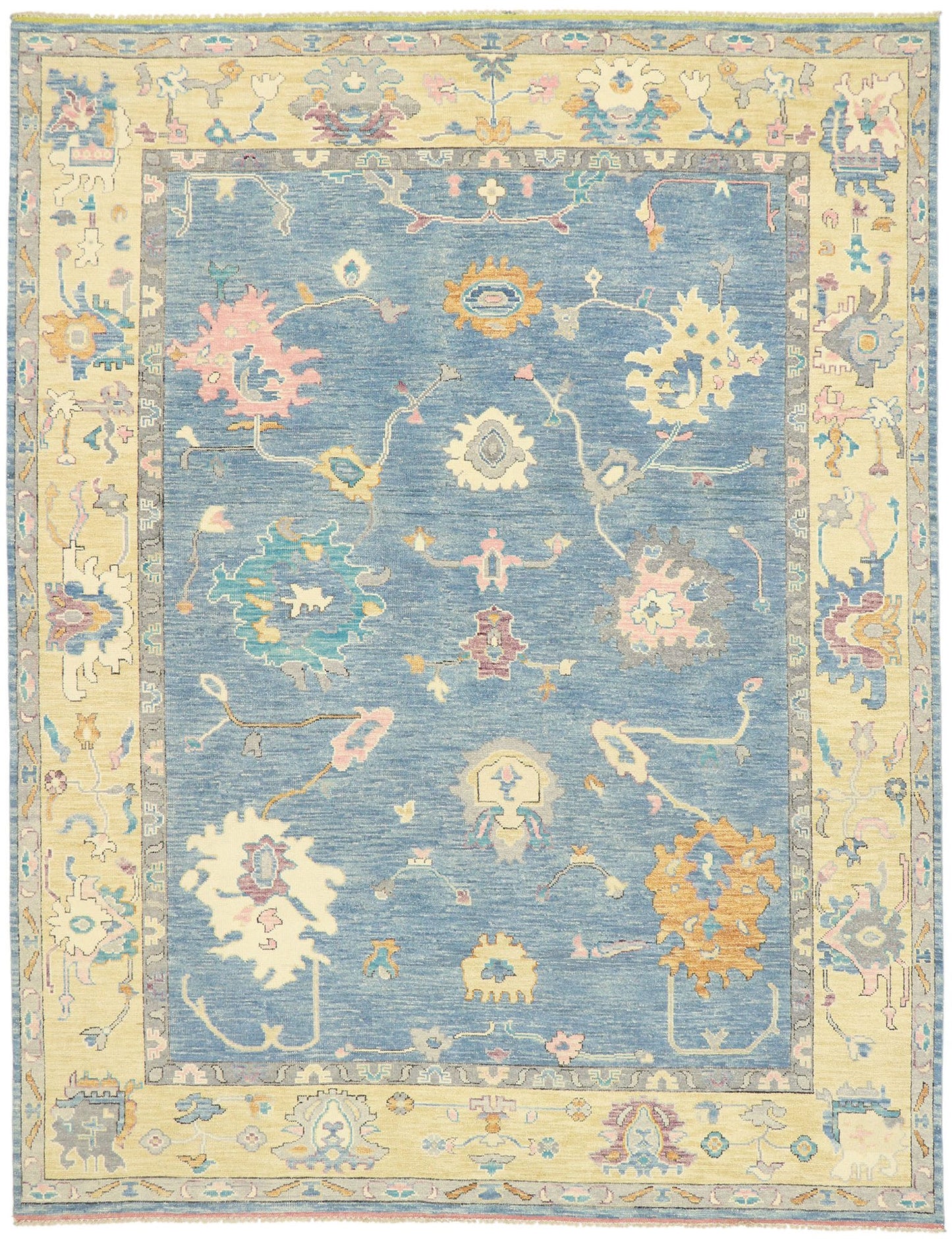 9 x 12 Colorful Oushak Rug 80600