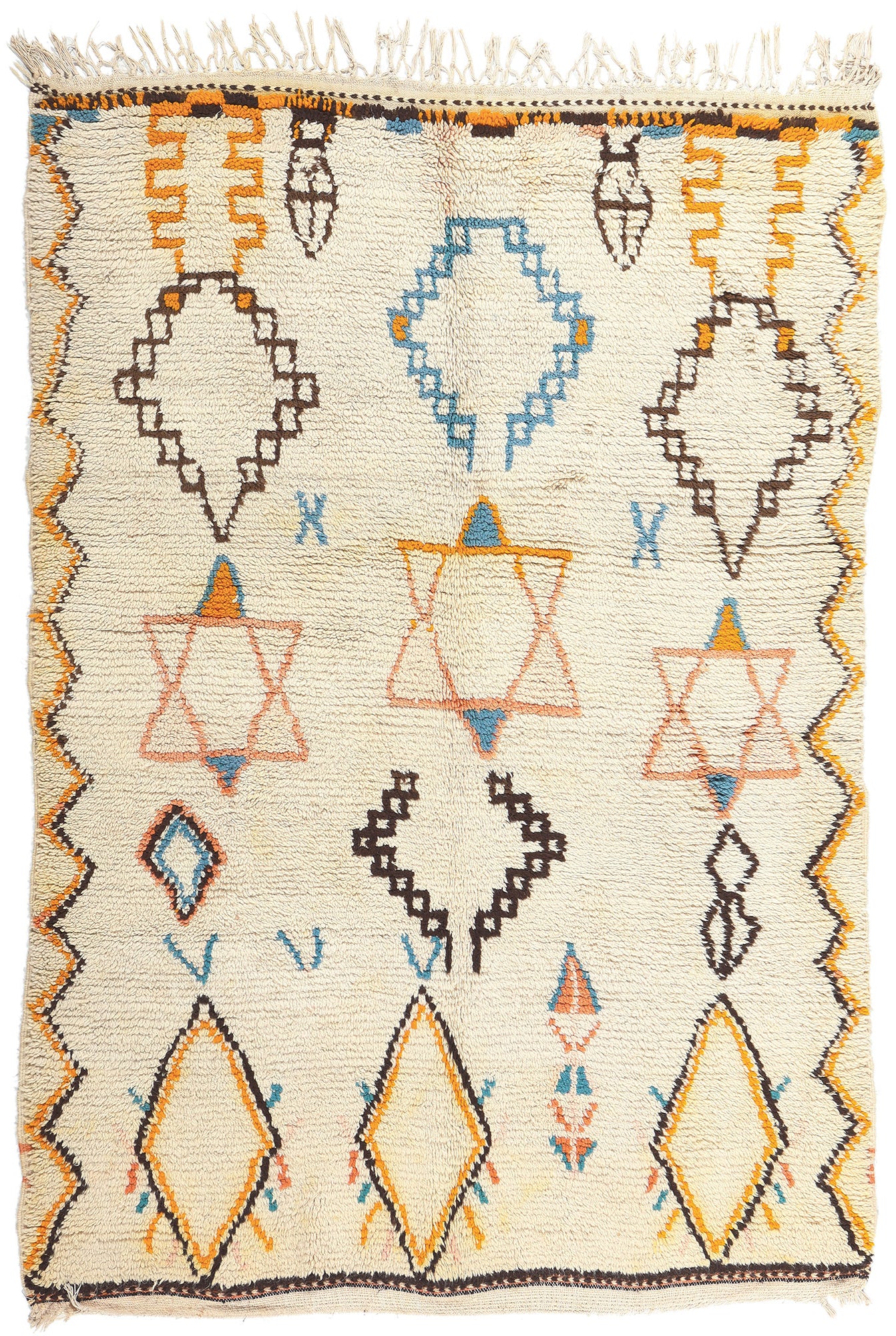 5 x 6 Vintage Moroccan Azilal Rug 74732
