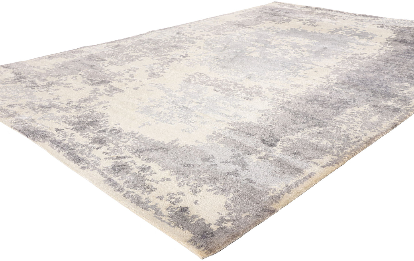 7 x 10 Contemporary Abstract Erased Damask Rug 31136