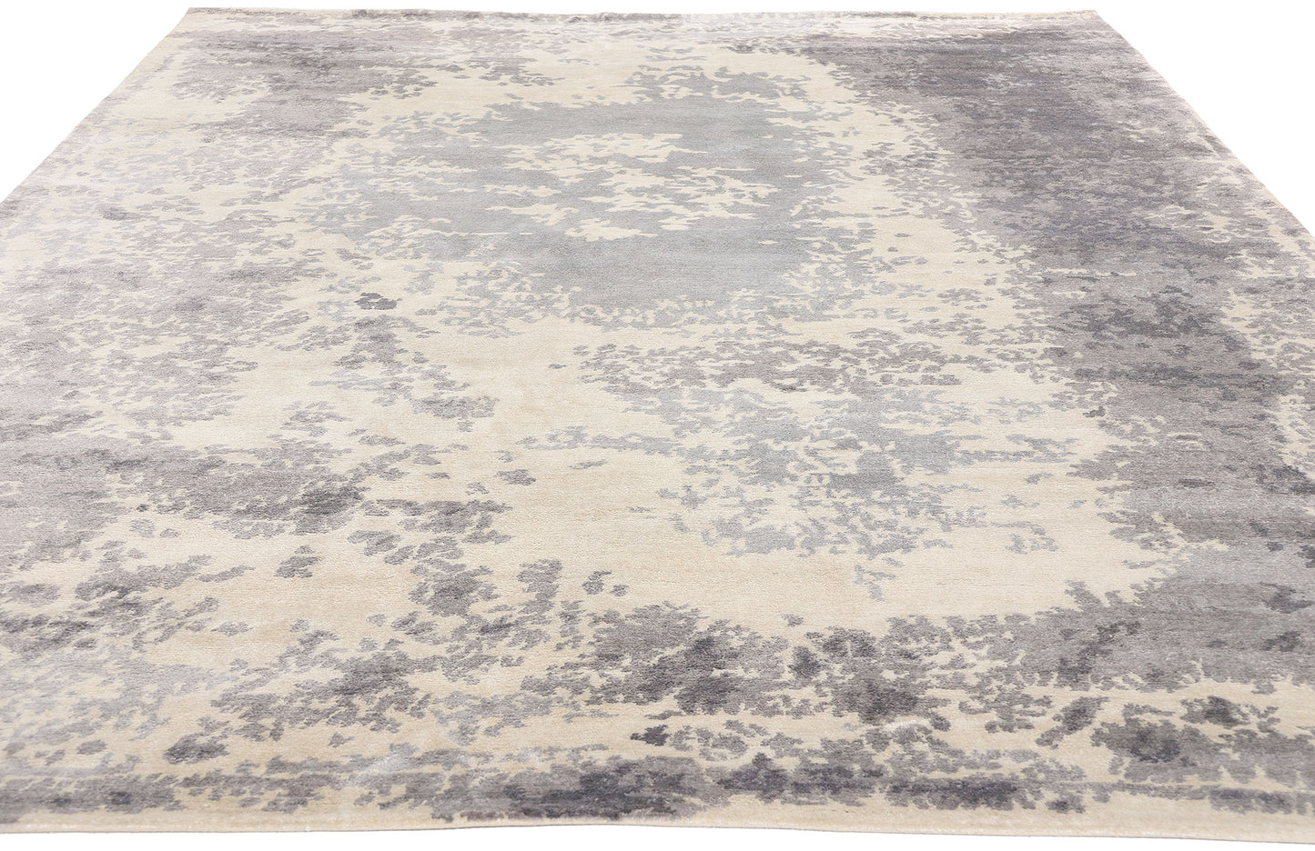 7 x 10 Contemporary Abstract Erased Damask Rug 31136
