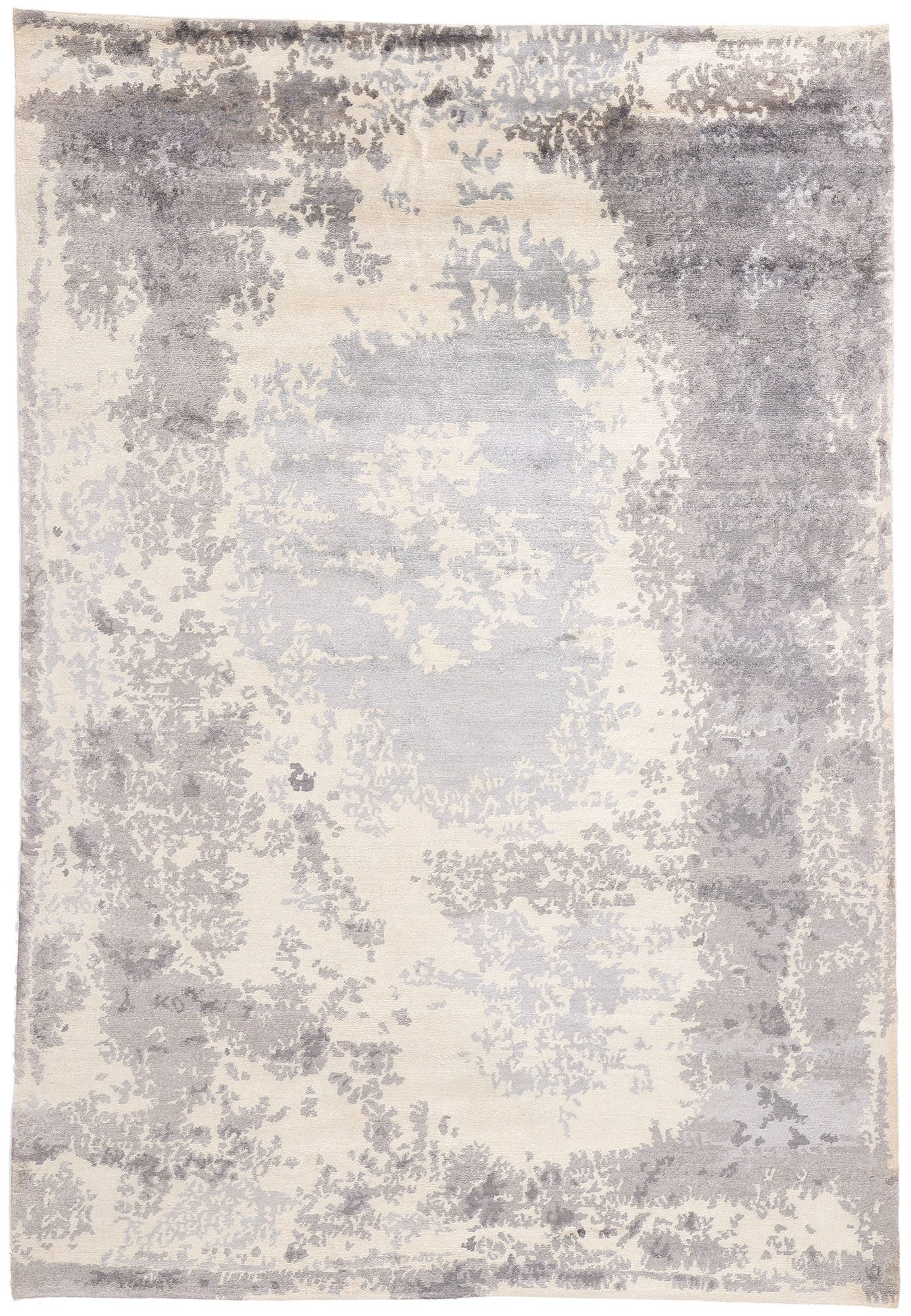 7 x 10 Contemporary Abstract Erased Damask Rug 31136