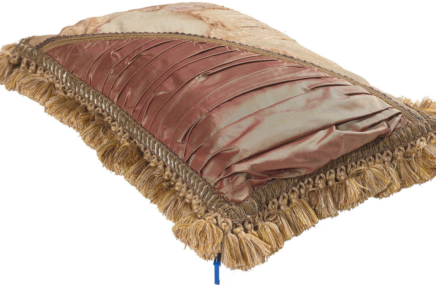 2 x 1 Antique French Aubusson Pillow 78616