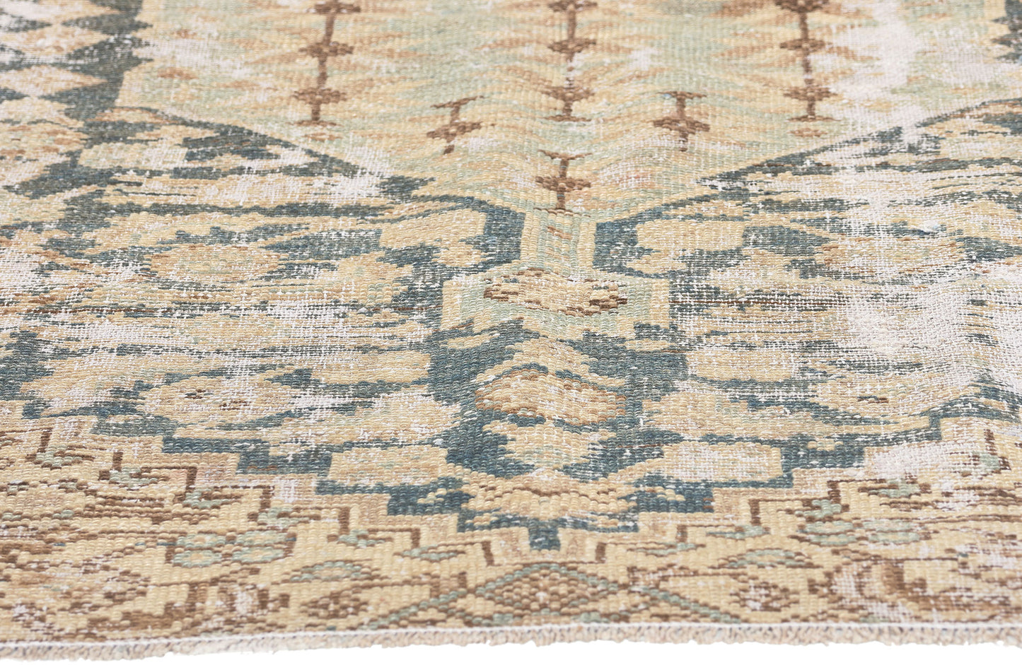 4 x 6 Antique-Worn Persian Malayer Rug 61264