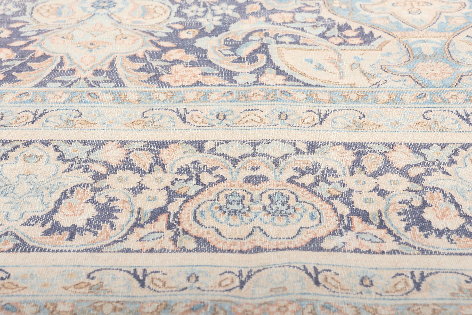 9 x 13 Antique-Worn Persian Kerman Rug 53631