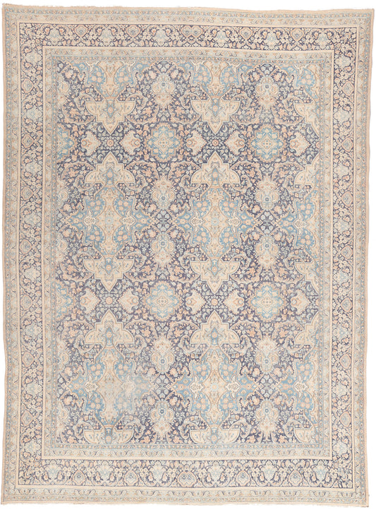 9 x 13 Antique-Worn Persian Kerman Rug 53631