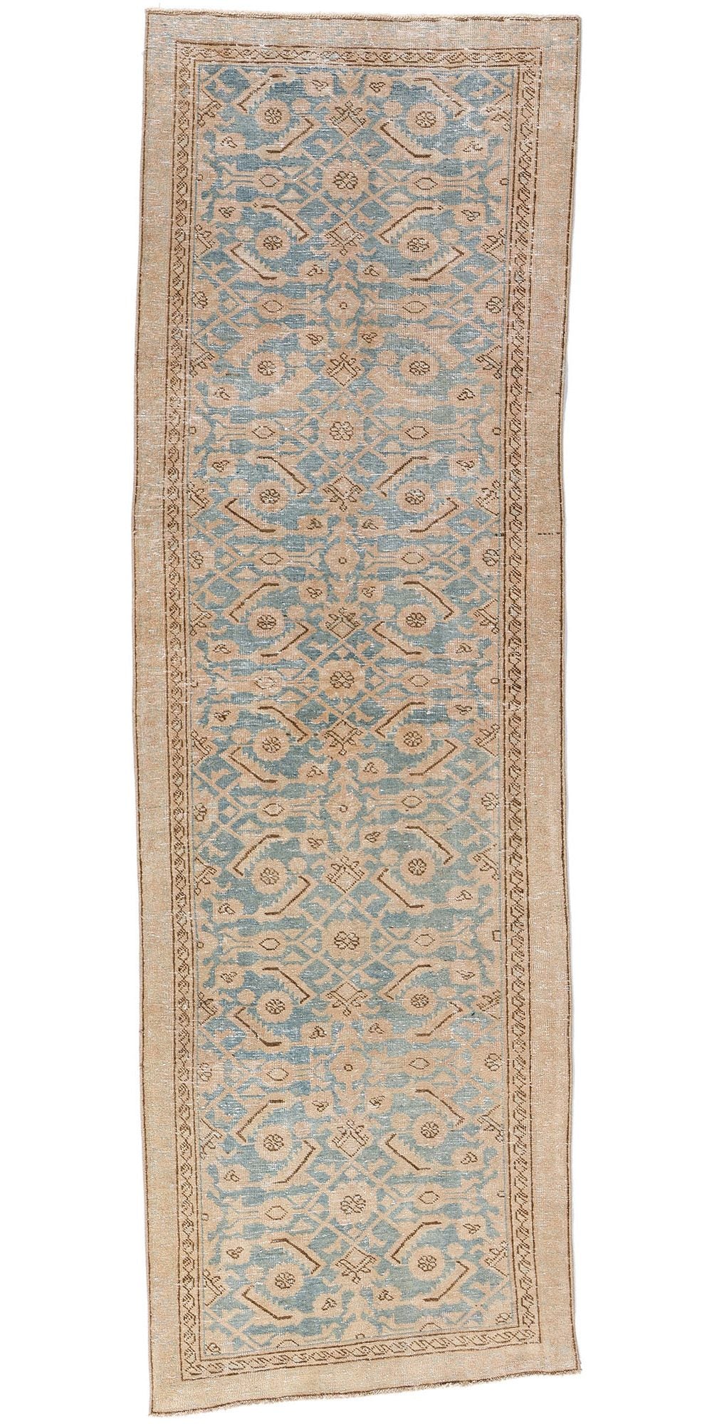 3 x 10 Vintage Blue Persian Malayer Rug 53922