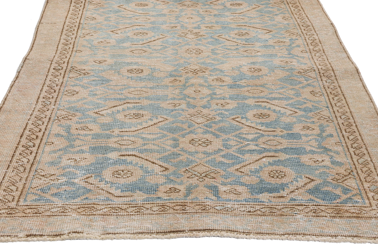 3 x 10 Vintage Blue Persian Malayer Rug 53922
