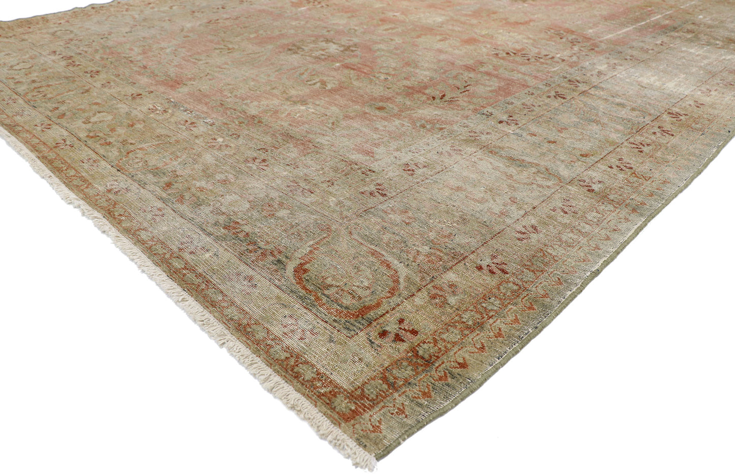 8 x 10 Antique Persian Lilihan Rug 74902