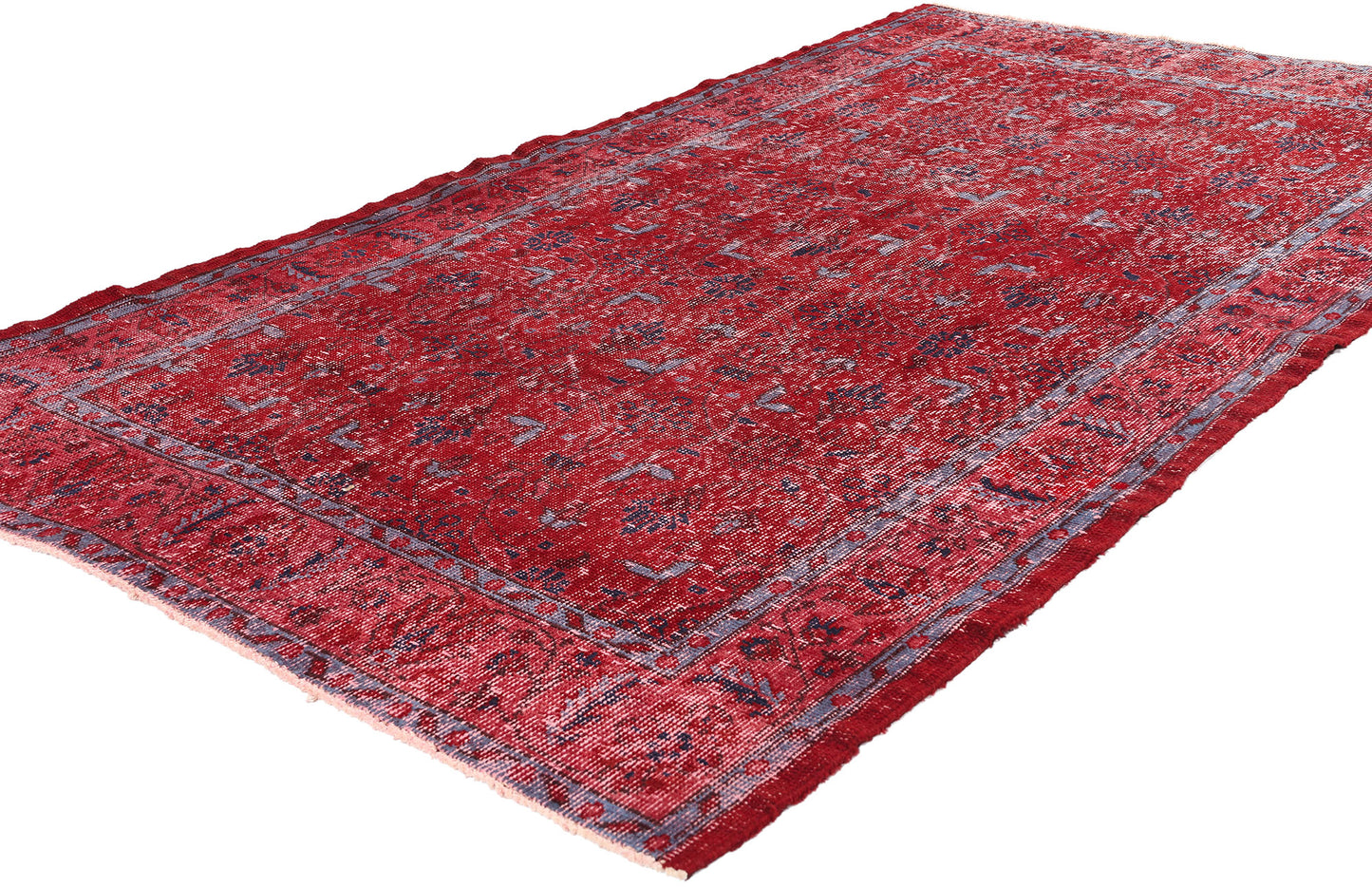 4 x 7 Vintage Red Turkish Sivas Rug 52012