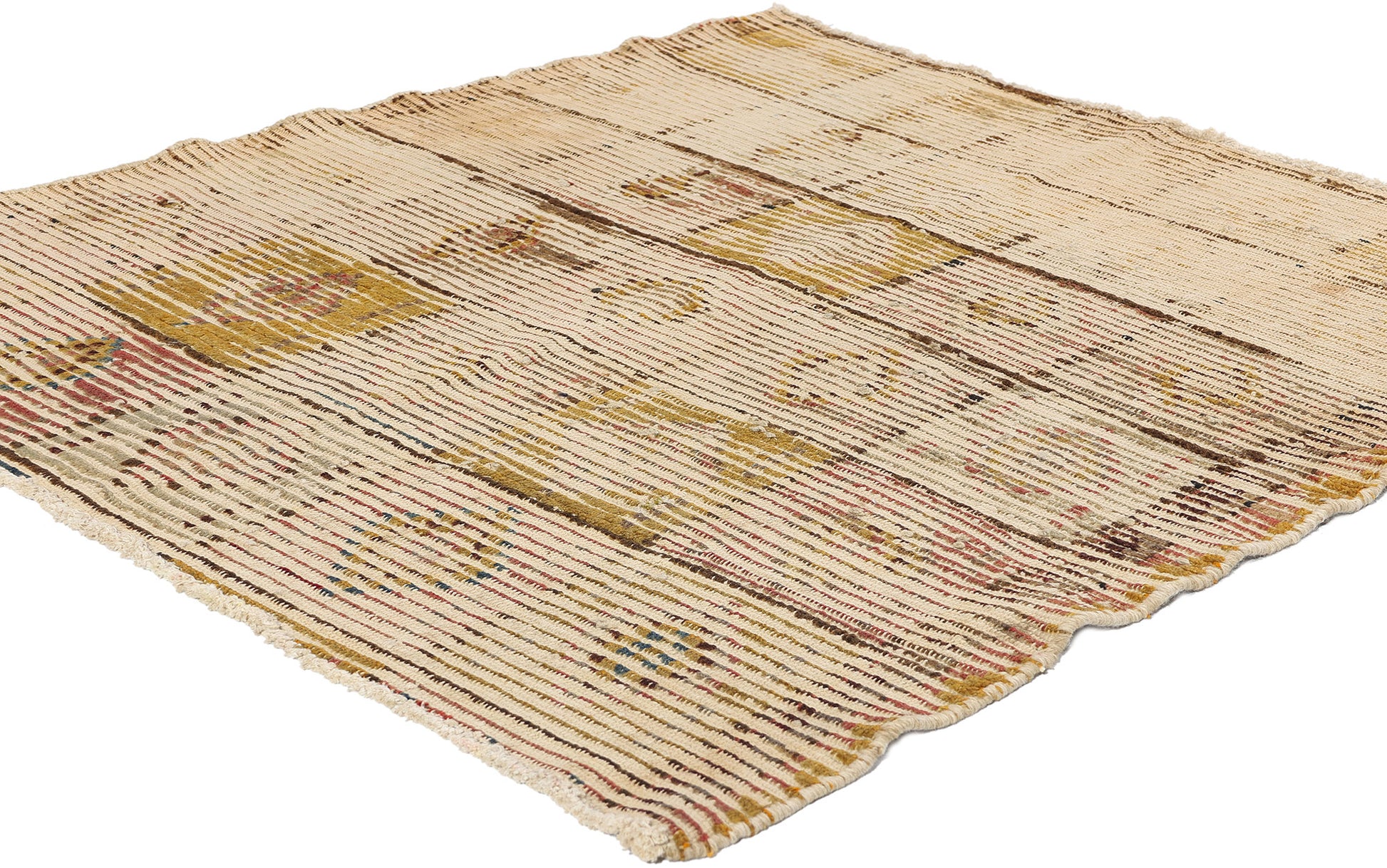 4 x 4 Vintage Square Persian Lori Rug 78876