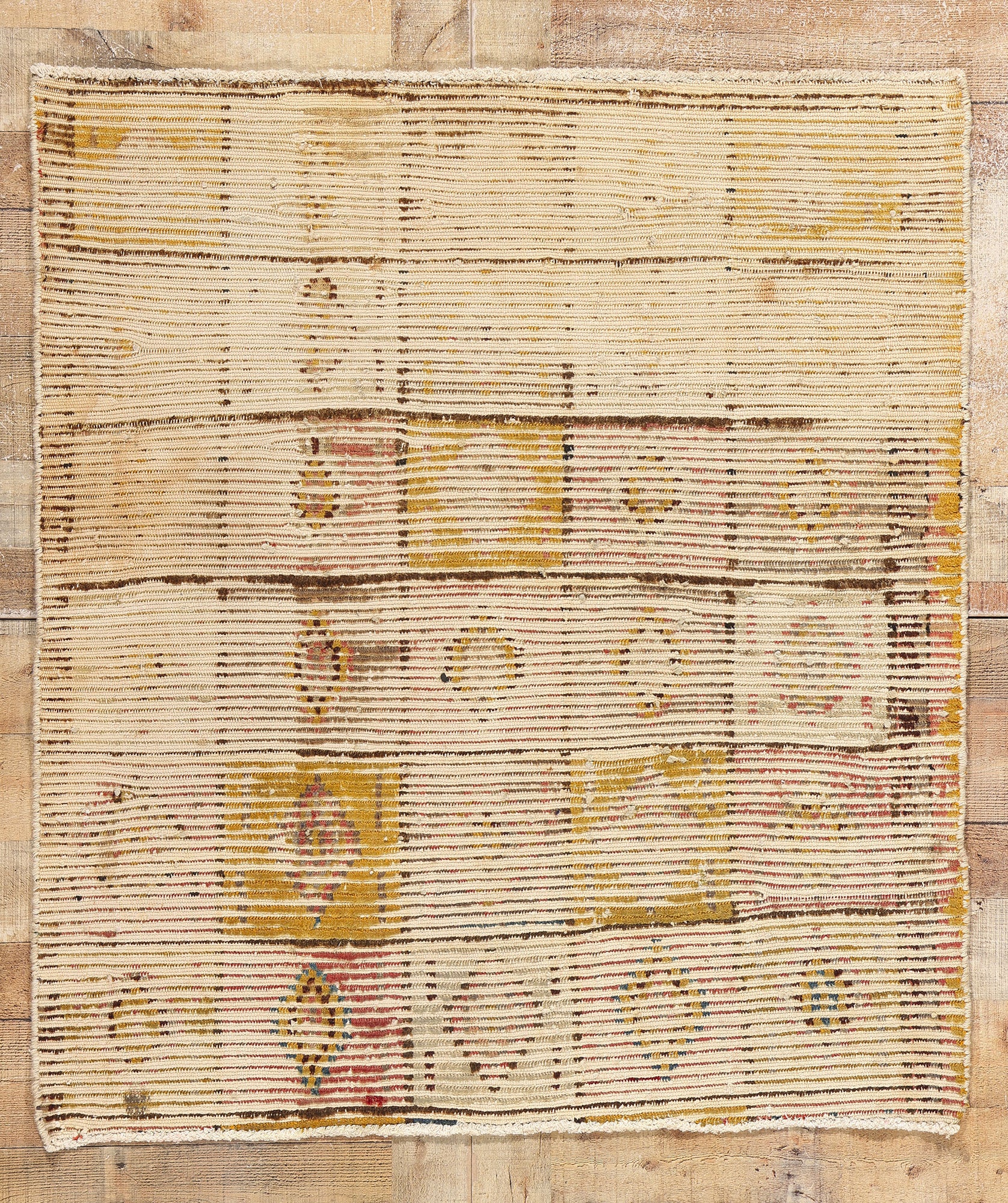 4 x 4 Vintage Square Persian Lori Rug 78876