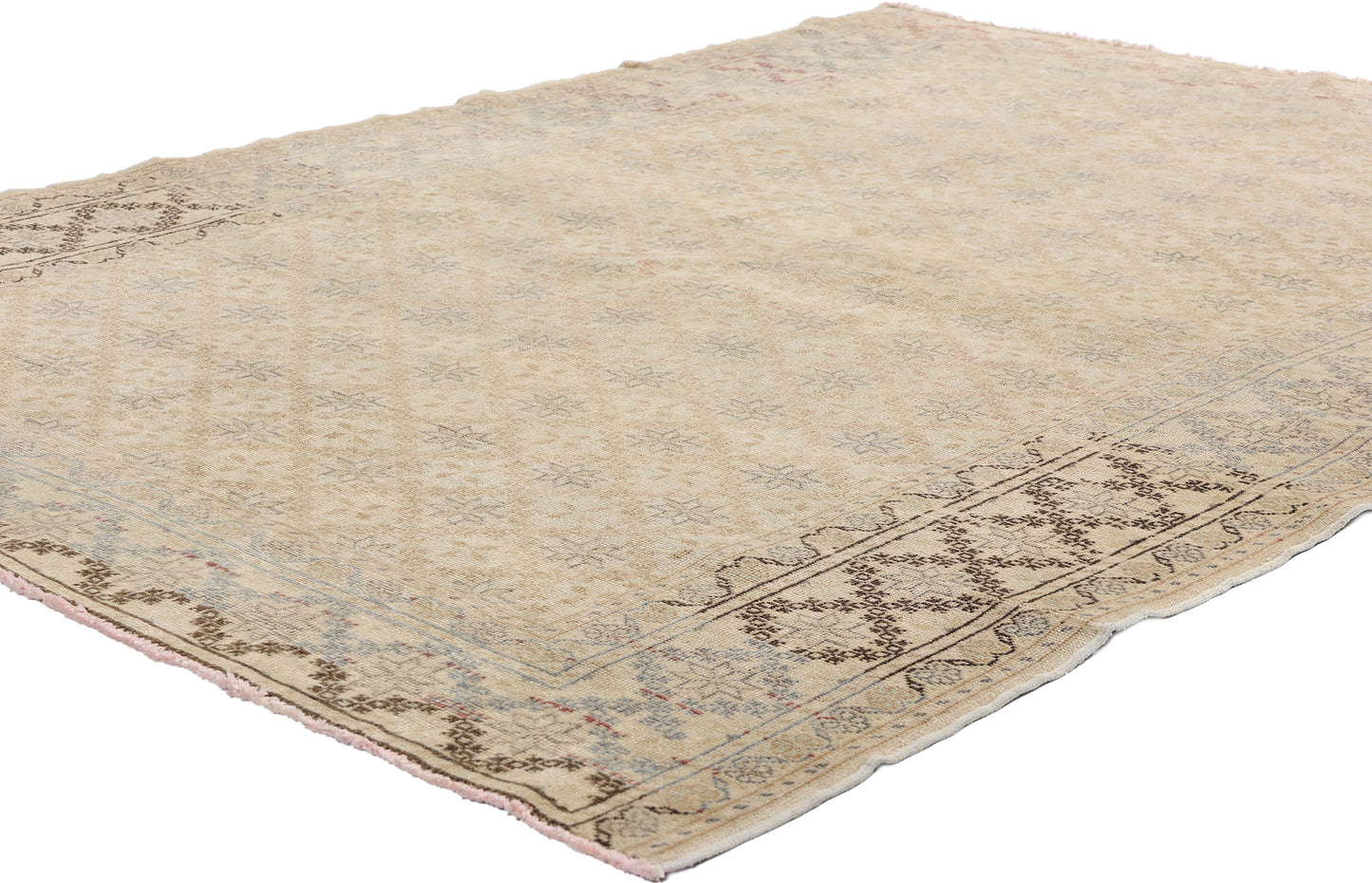 4 x 5 Vintage Turkish Sivas Rug 53938