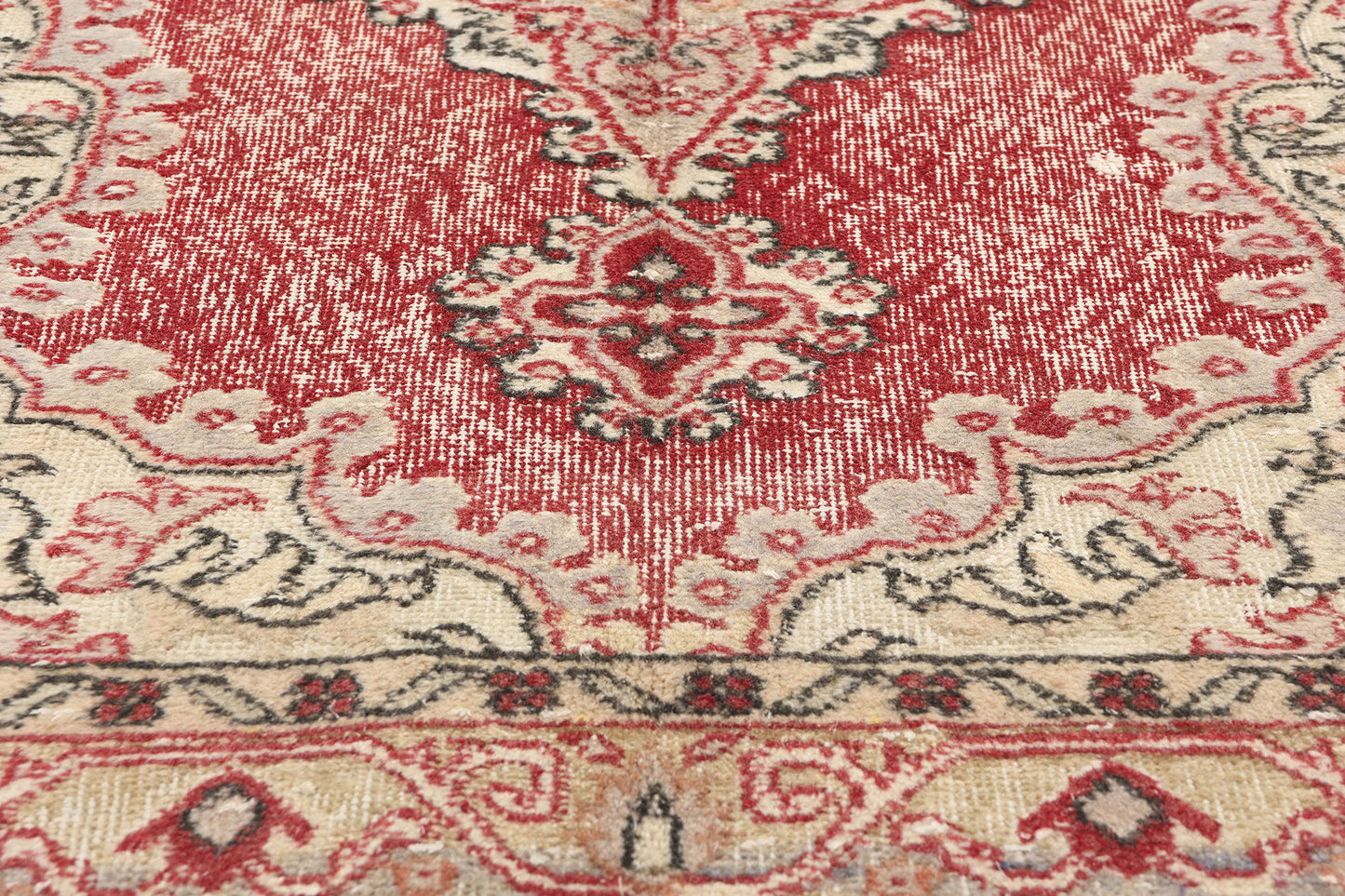 4 x 7 Vintage Red Turkish Sivas Rug 51941