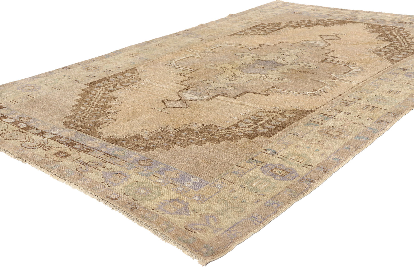 5 x 8 Vintage Turkish Oushak Rug 52045