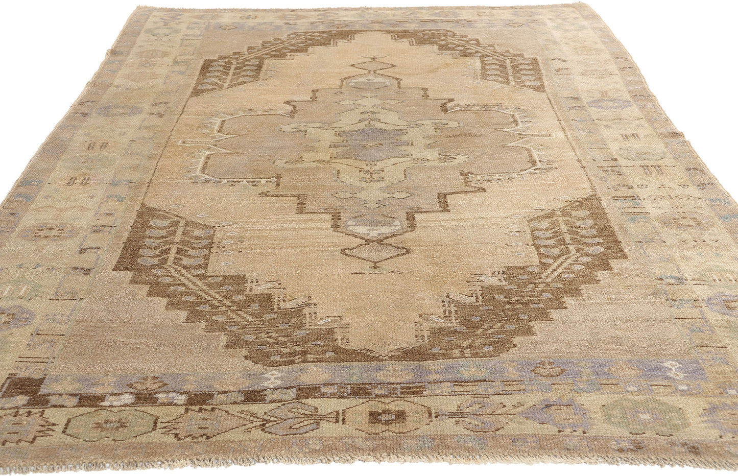 5 x 8 Vintage Turkish Oushak Rug 52045