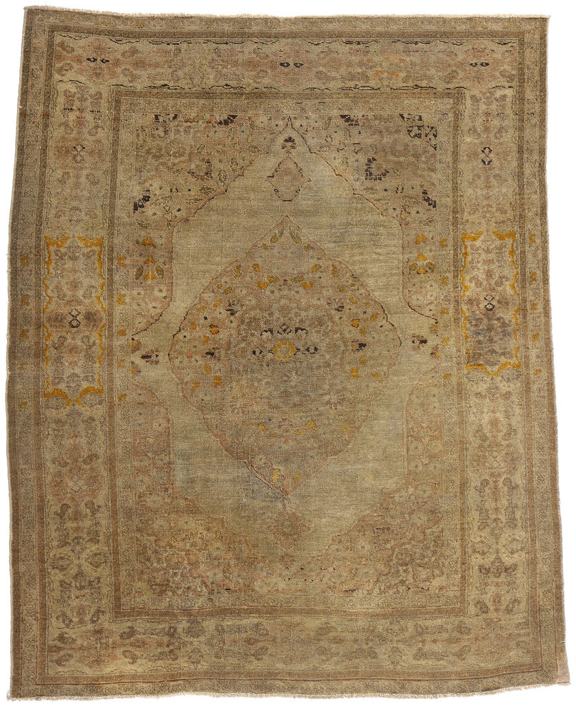 4 x 5 Vintage Persian Tabriz Rug 78785