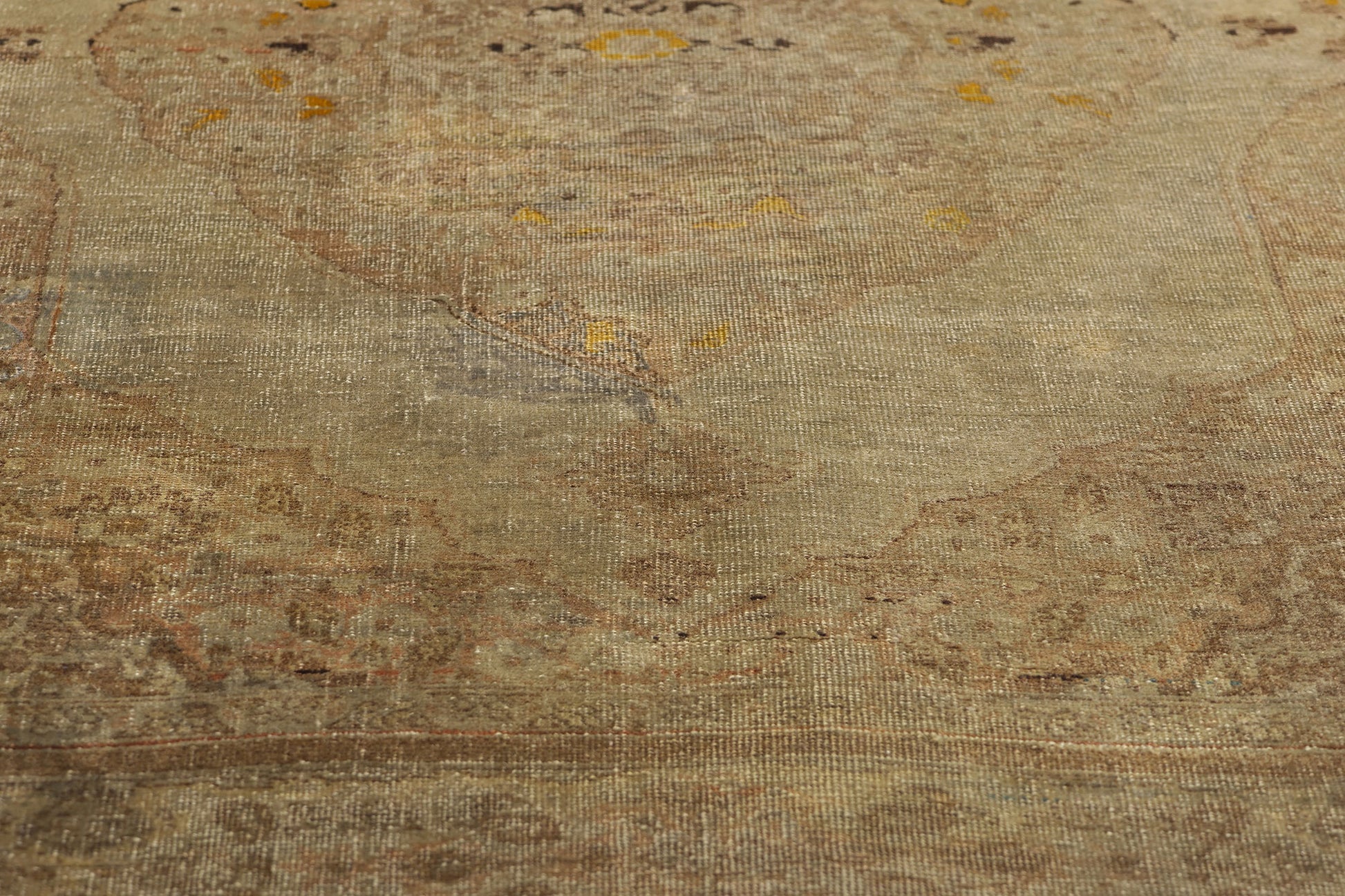 4 x 5 Vintage Persian Tabriz Rug 78785