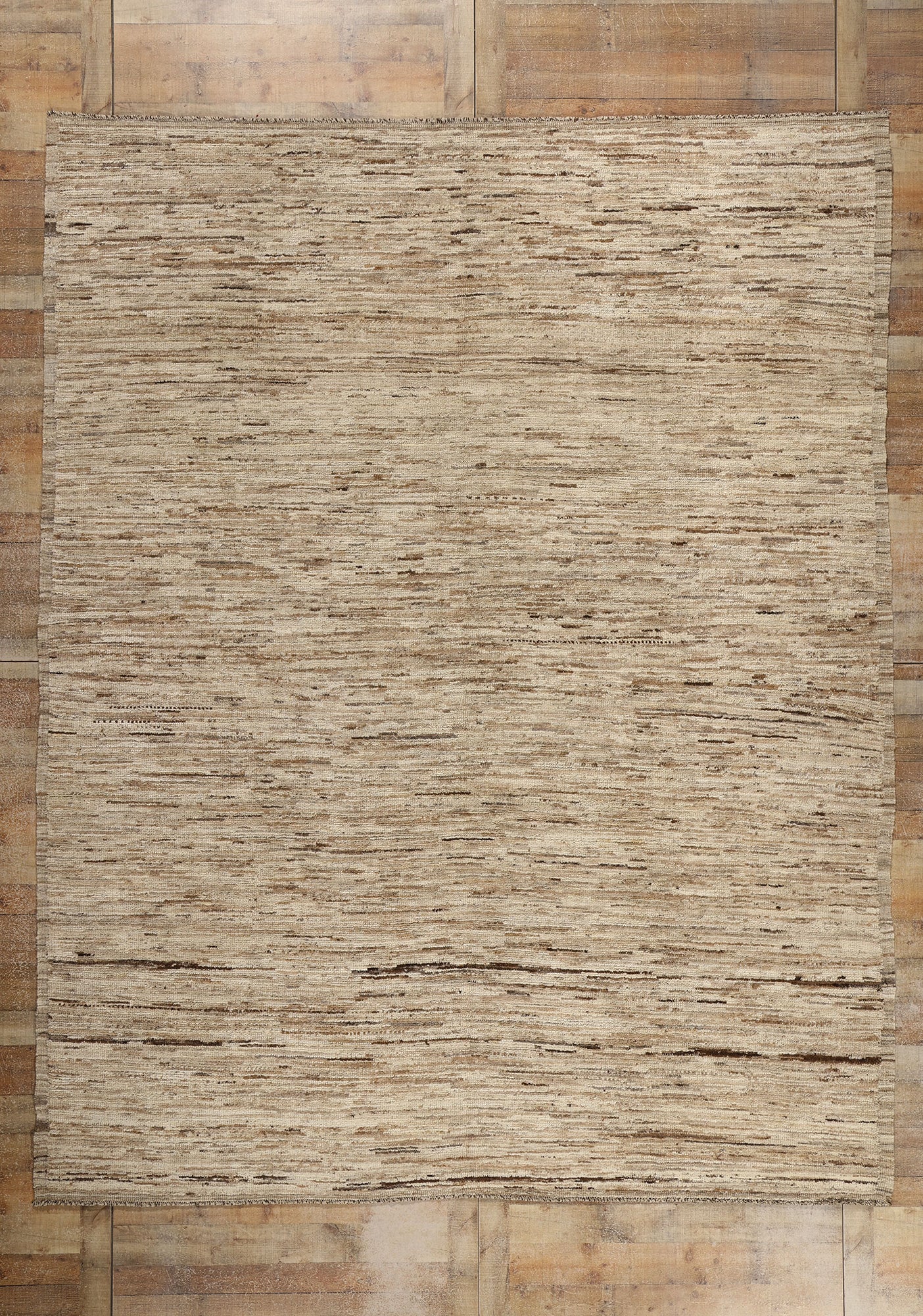 9 x 12 Organic Modern Earth-Tone Moroccan Rug 81088