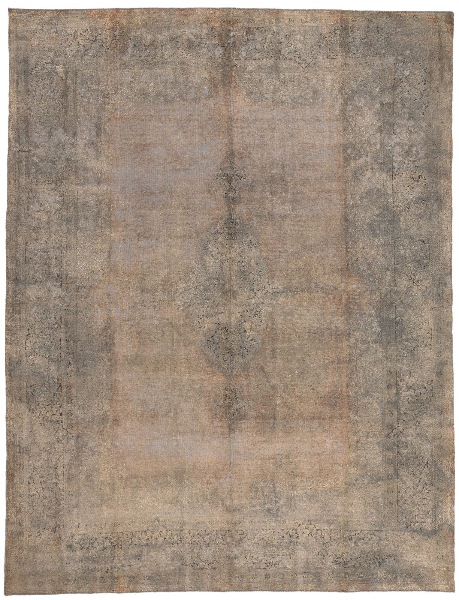 10 x 13 Vintage Turkish Overdyed Rug 60616