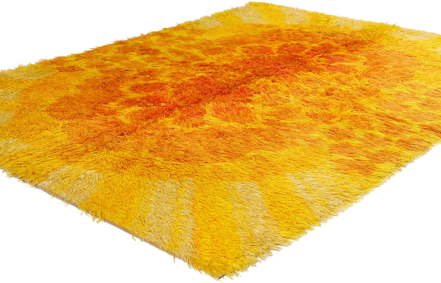 4 x 6 Vintage Ege Taepper Danish Rya Rug 78271