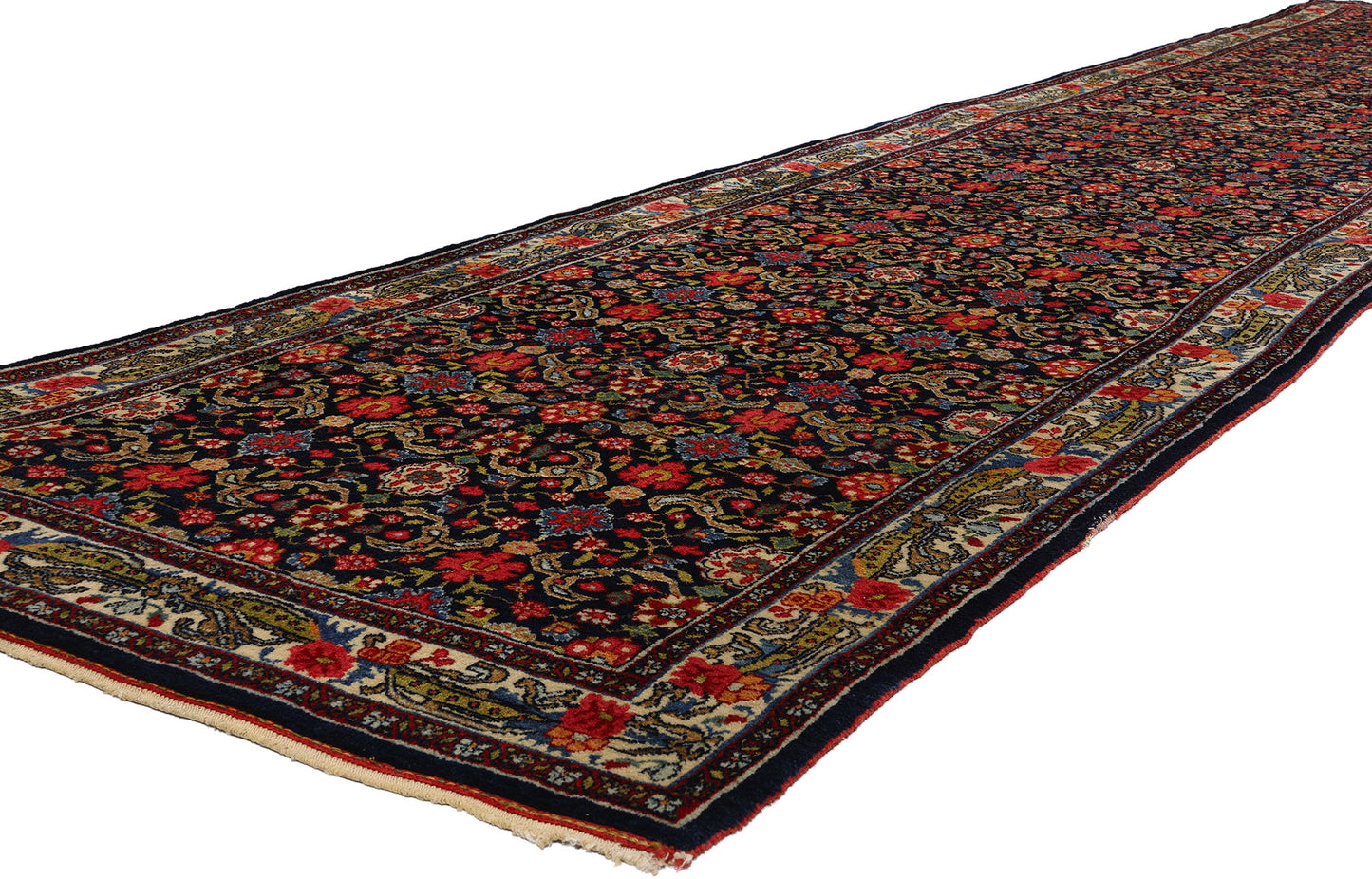 4 x 18 Antique Persian Bijar Rug 53876