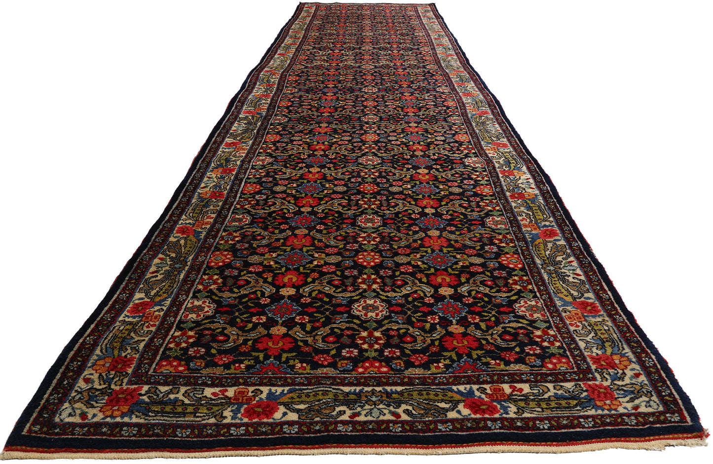 4 x 18 Antique Persian Bijar Rug 53876