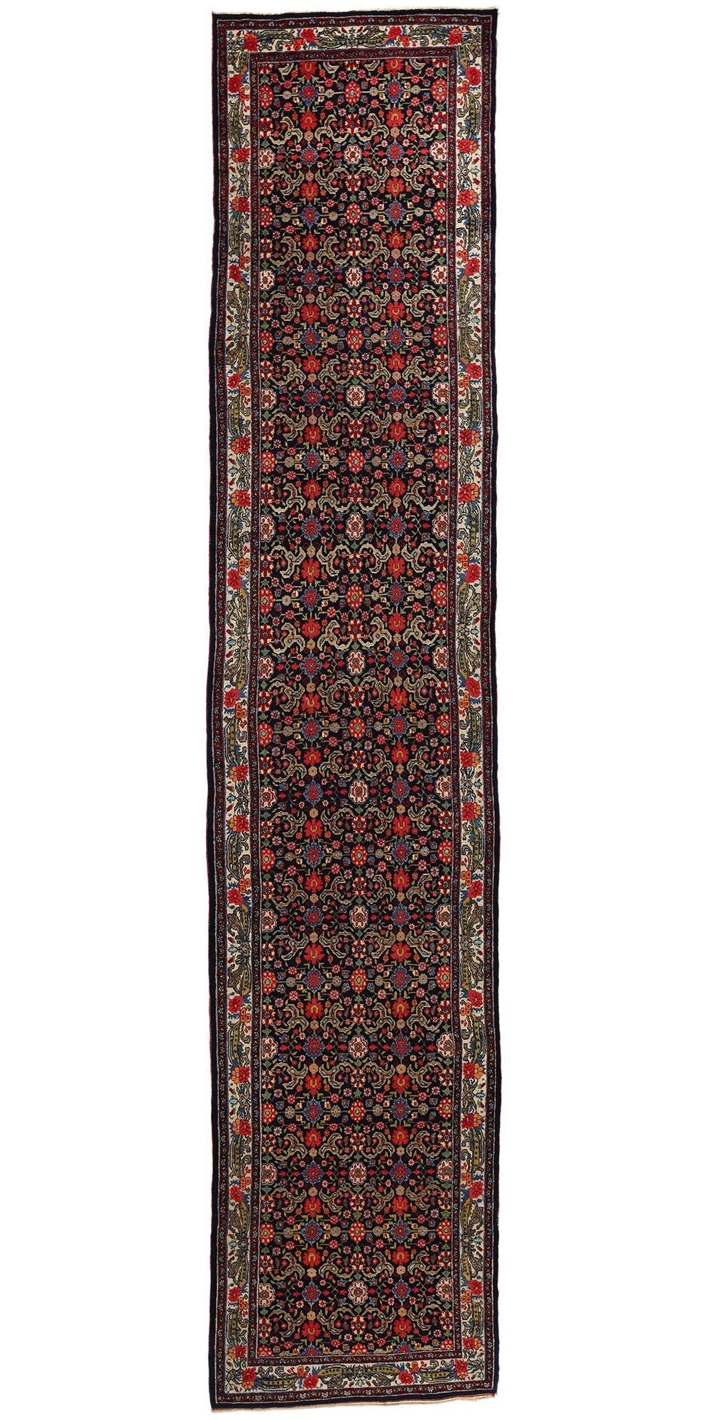 4 x 18 Antique Persian Bijar Rug 53876