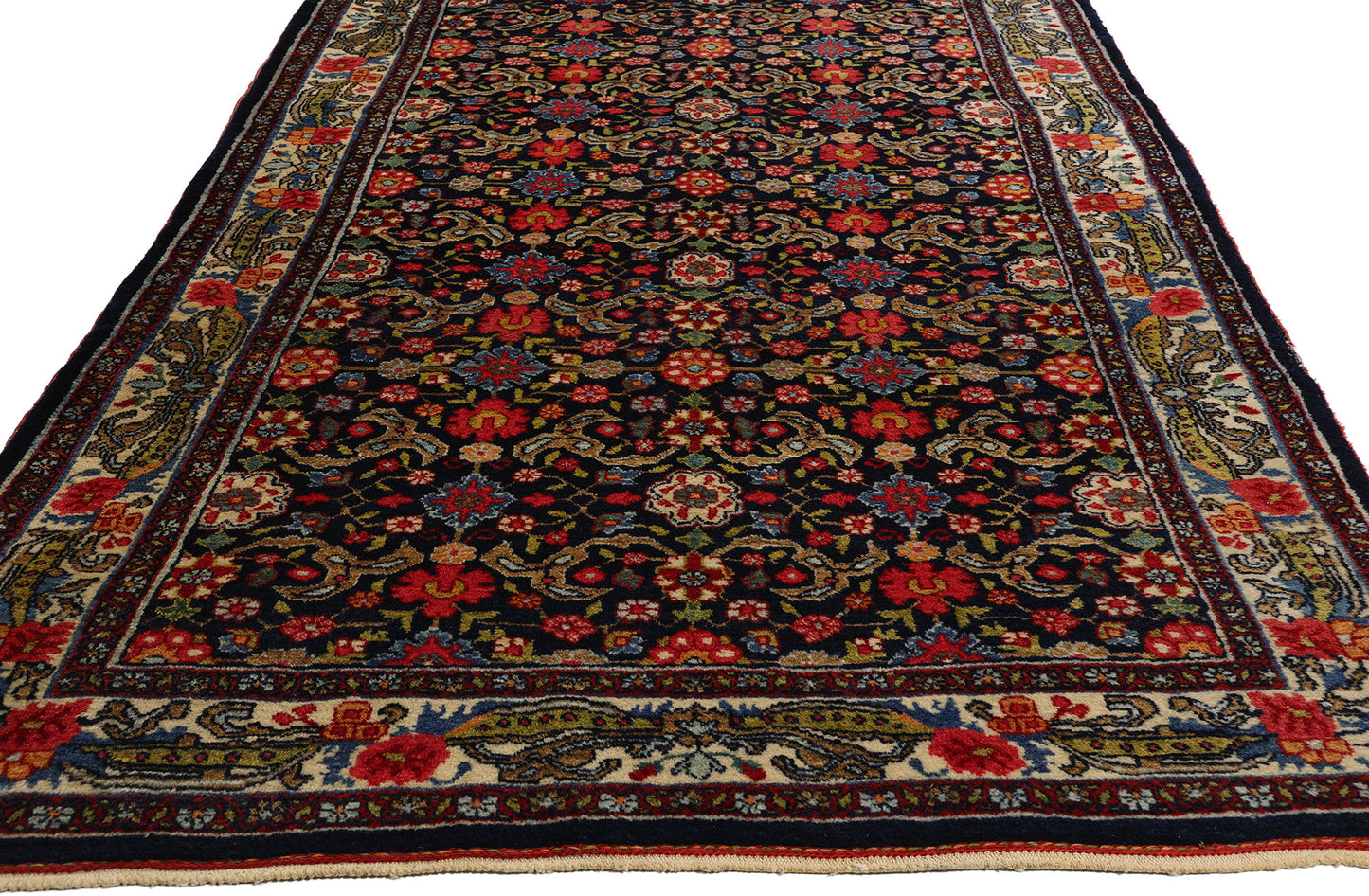4 x 18 Antique Persian Bijar Rug 53876