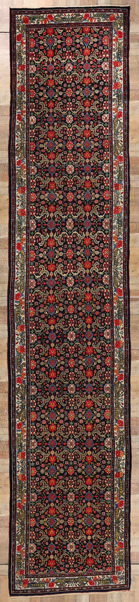 4 x 18 Antique Persian Bijar Rug 53876