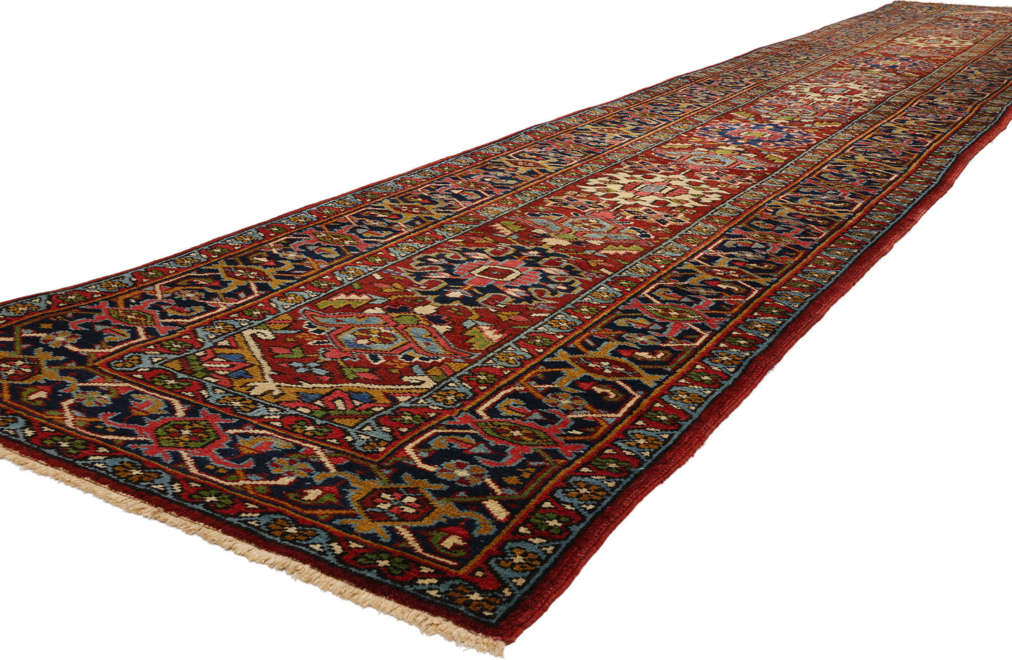 3 x 18 Vintage Persian Heriz Rug 53871