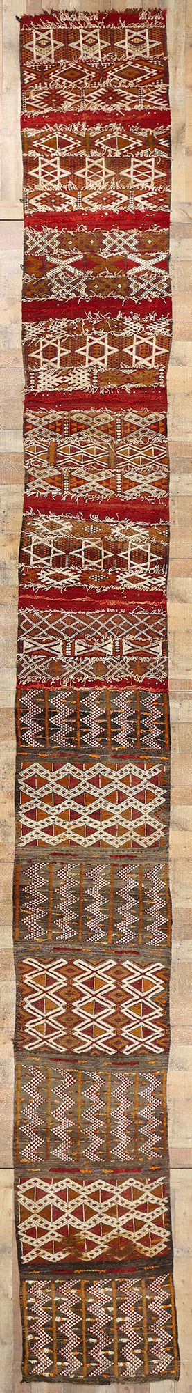 3 x 23 Vintage Zemmour Moroccan Kilim Rug 21777