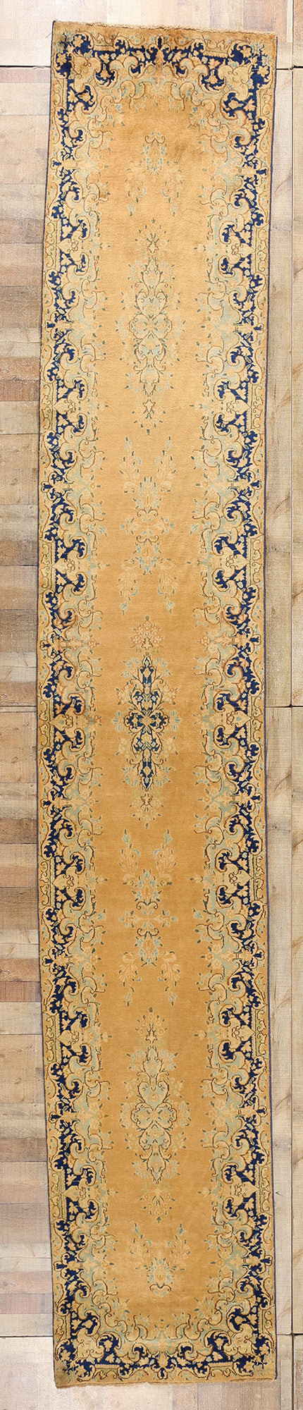 3 x 17 Vintage Persian Kerman Rug 73658