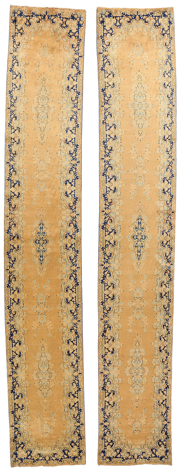 3 x 17 Vintage Persian Kerman Rug 73659