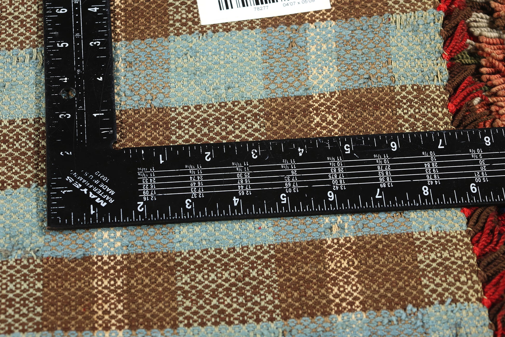 5 x 6 Vintage Finnish Rya Ryijy Rug 78277