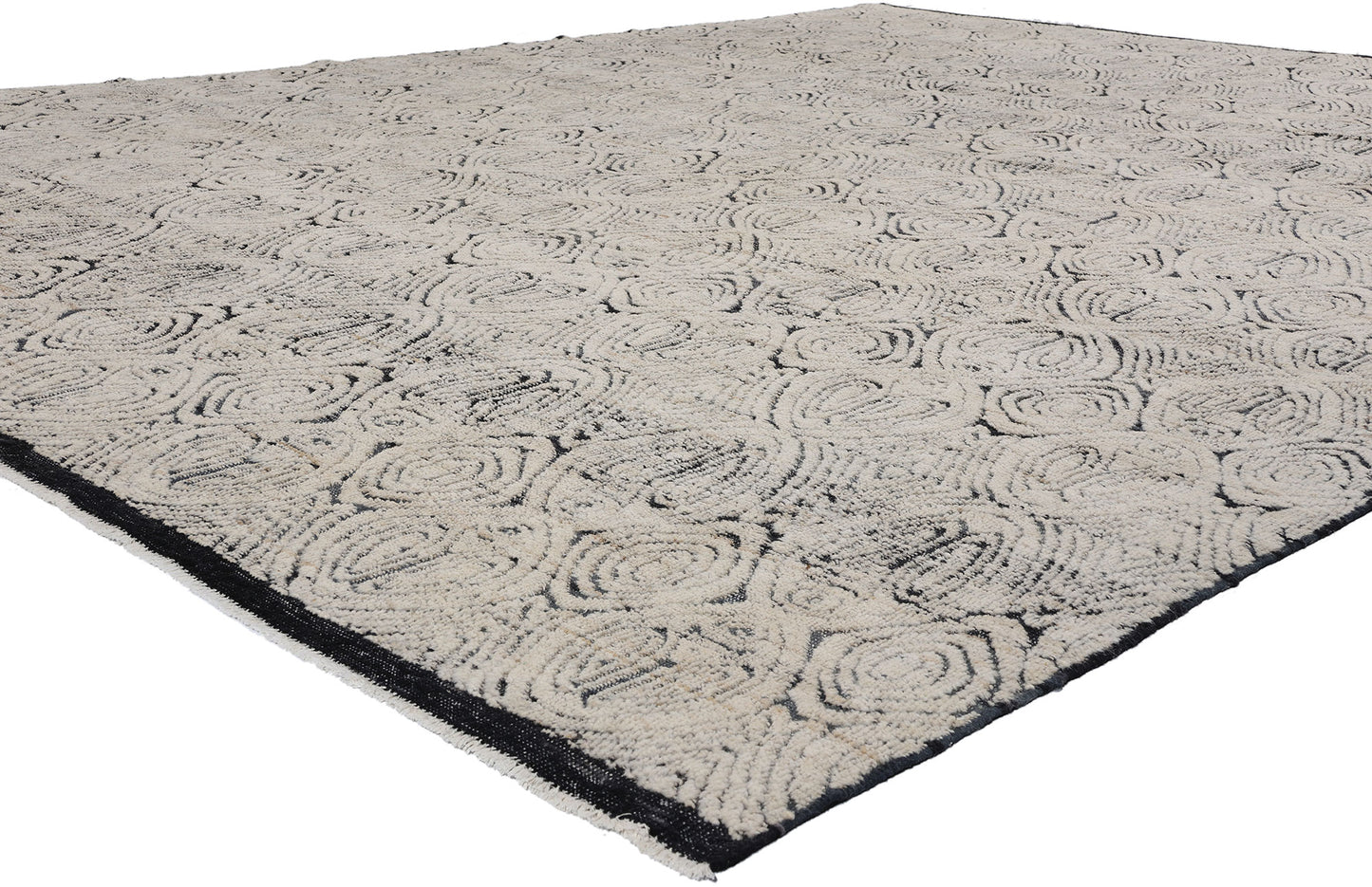 9 x 12 Organic Modern Moroccan High-Low Rug 81073