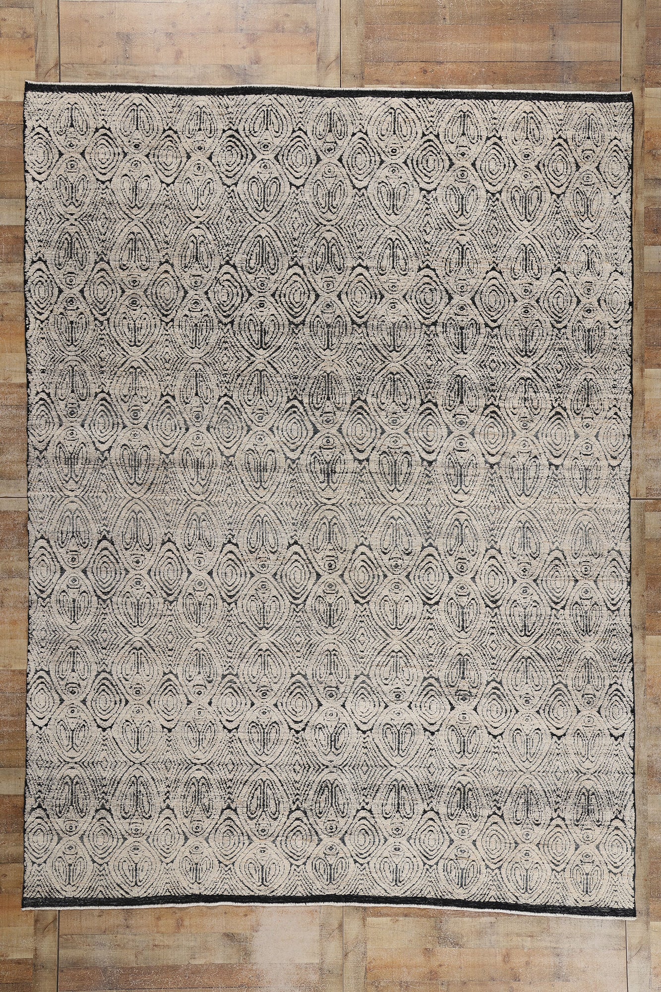 9 x 12 Organic Modern Moroccan High-Low Rug 81073