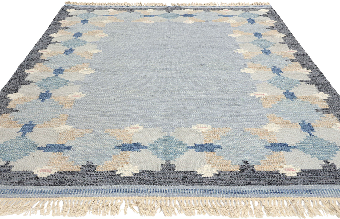 5 x 8 Svensk Hemslojd Vintage Swedish Rollakan Rug 78823