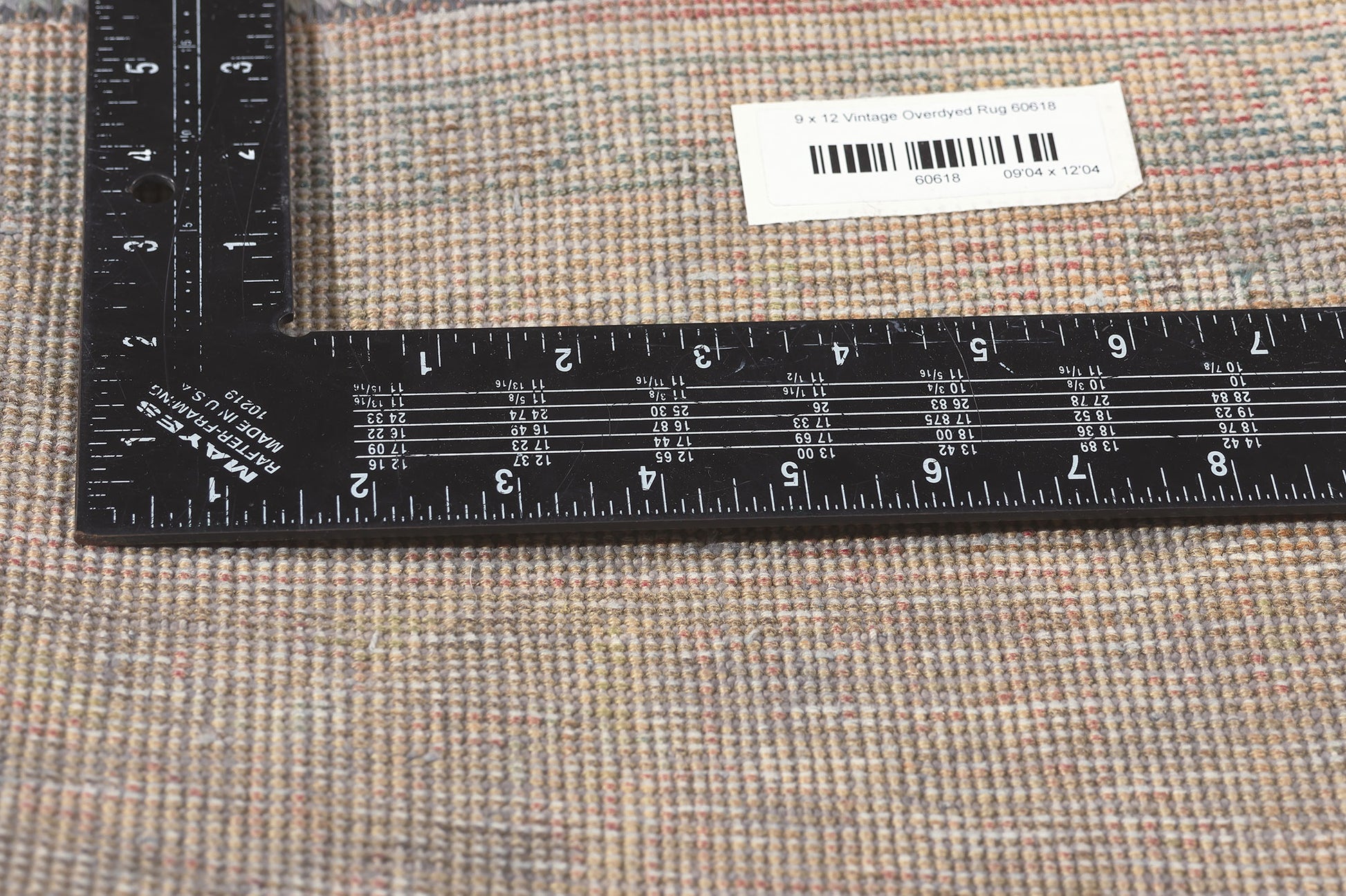 9 x 12 Vintage Turkish Overdyed Rug 60618