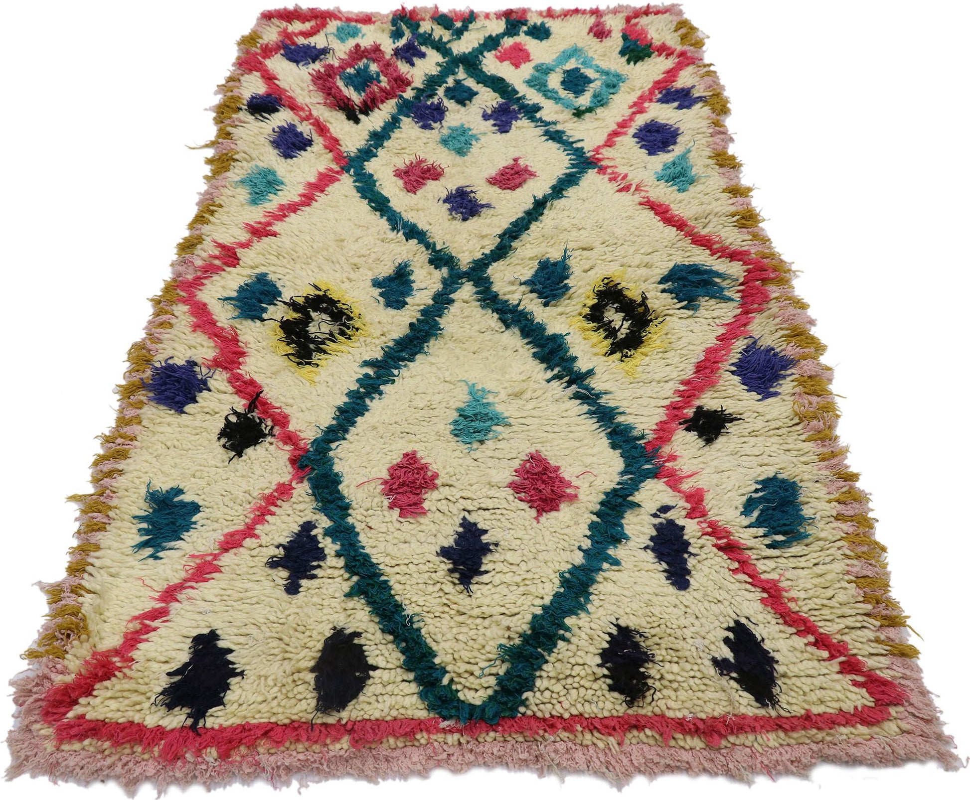 3 x 6 Vintage Moroccan Azilal Rug 21596