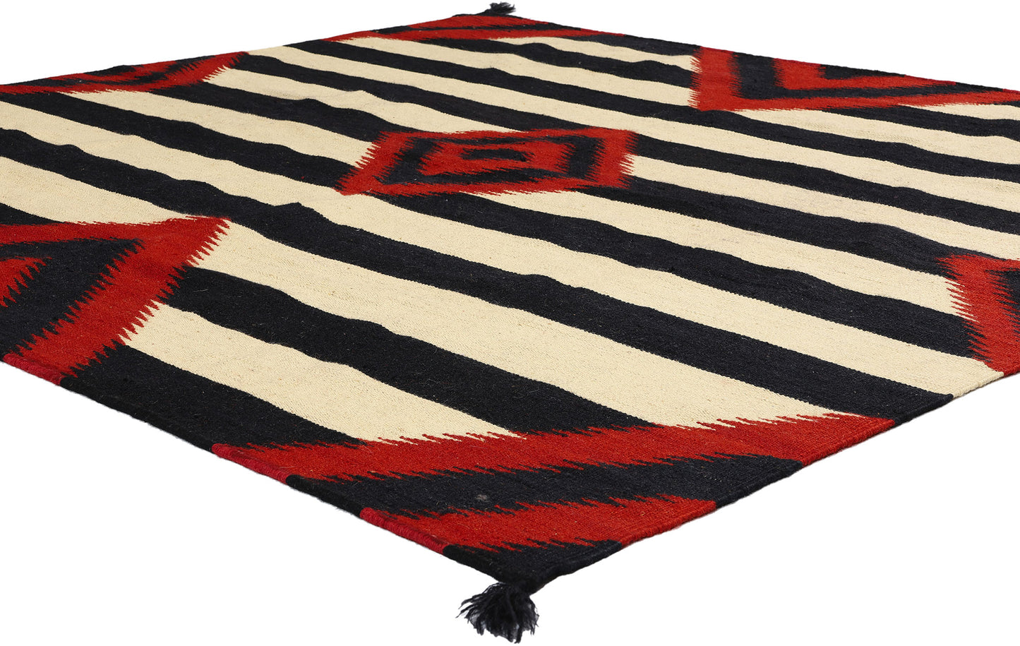 6 x 6 Southwest Modern Chief Blanket Navajo-Style Rug 81046