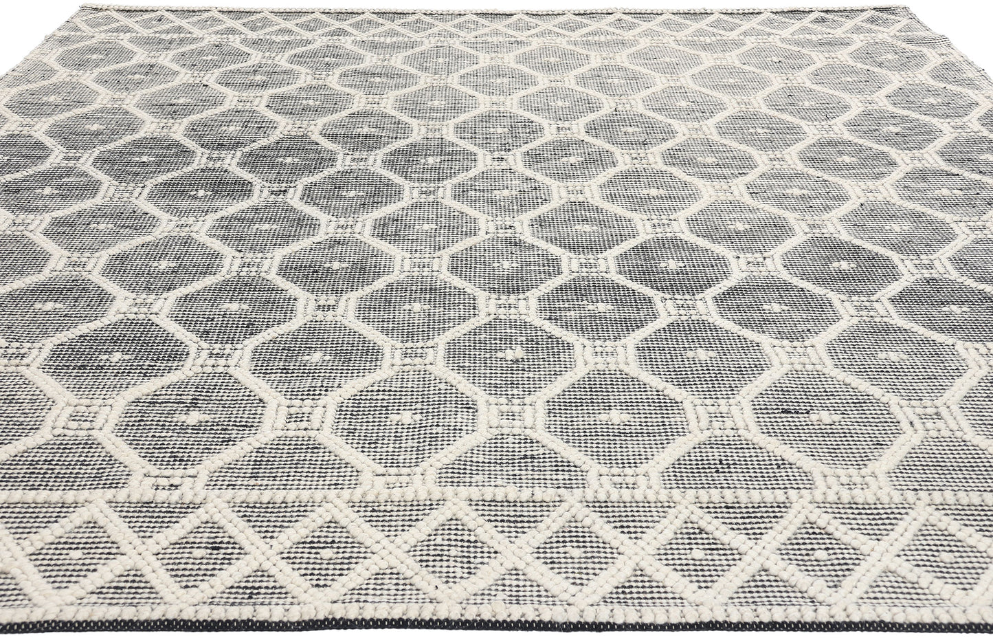 8 x 10 Moroccan Textured High-Low Kilim Rug 31028