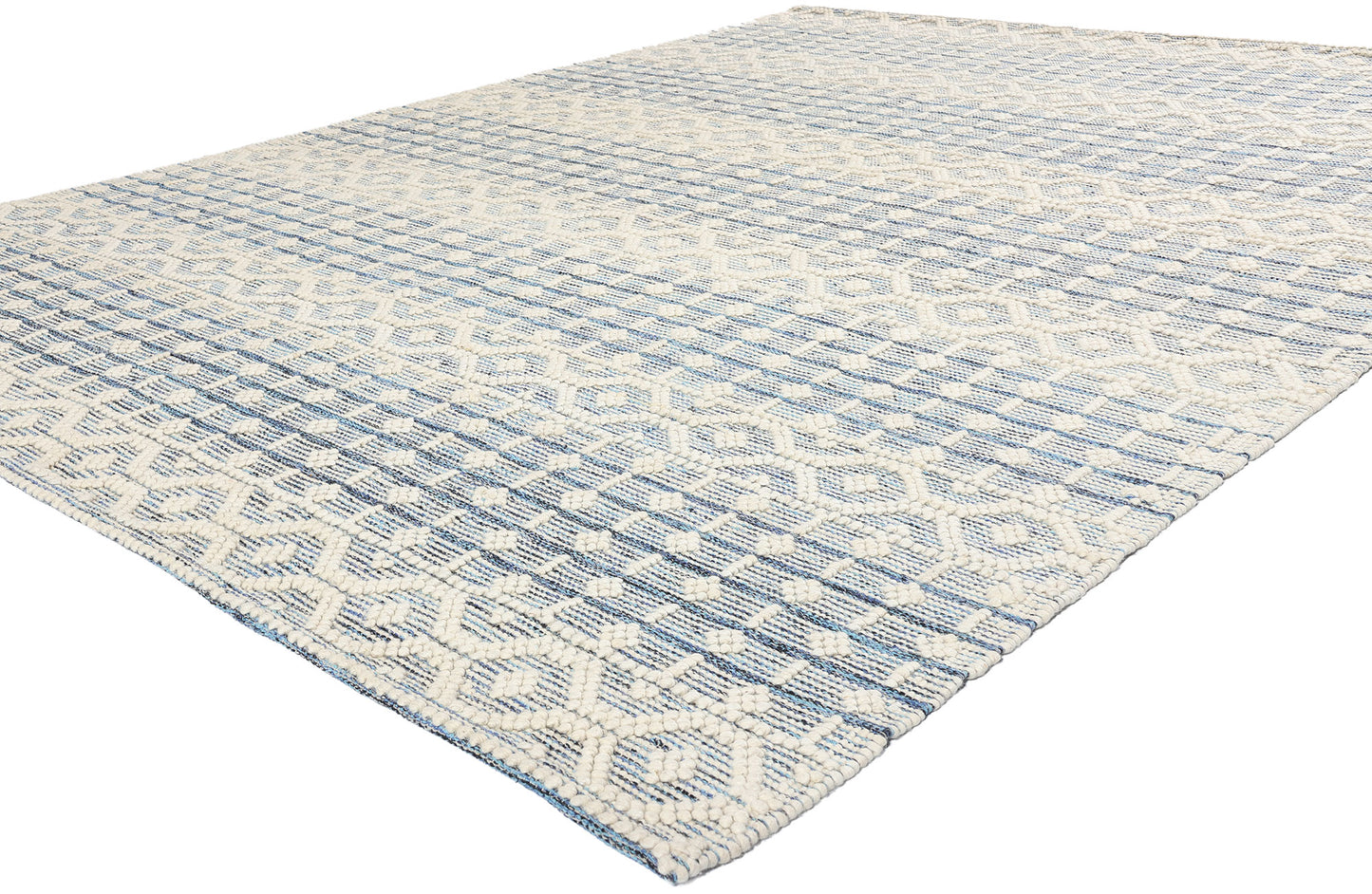 8 x 10 Moroccan Textured High-Low Kilim Rug 31034