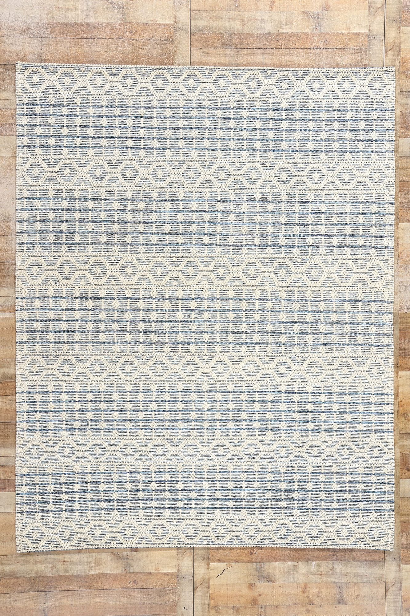 8 x 10 Moroccan Textured High-Low Kilim Rug 31034