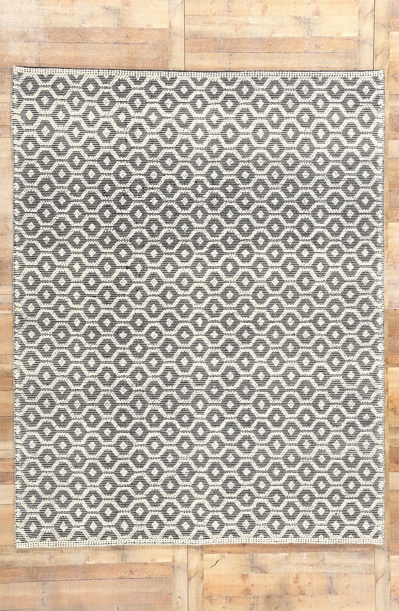 8 x 10 Moroccan Textured High-Low Kilim Rug 31009