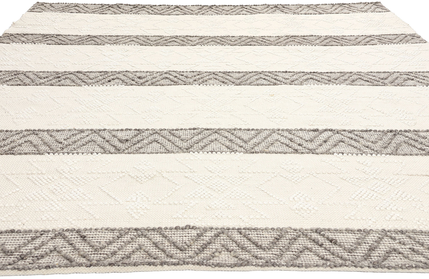 8 x 10 Moroccan Textured High-Low Kilim Rug 31010