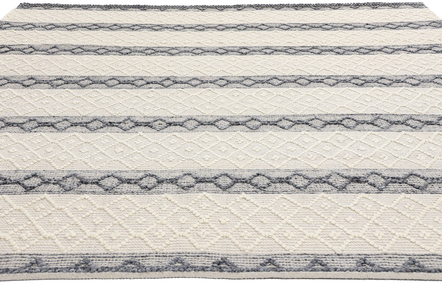 8 x 10 Moroccan Textured High-Low Kilim Rug 31024