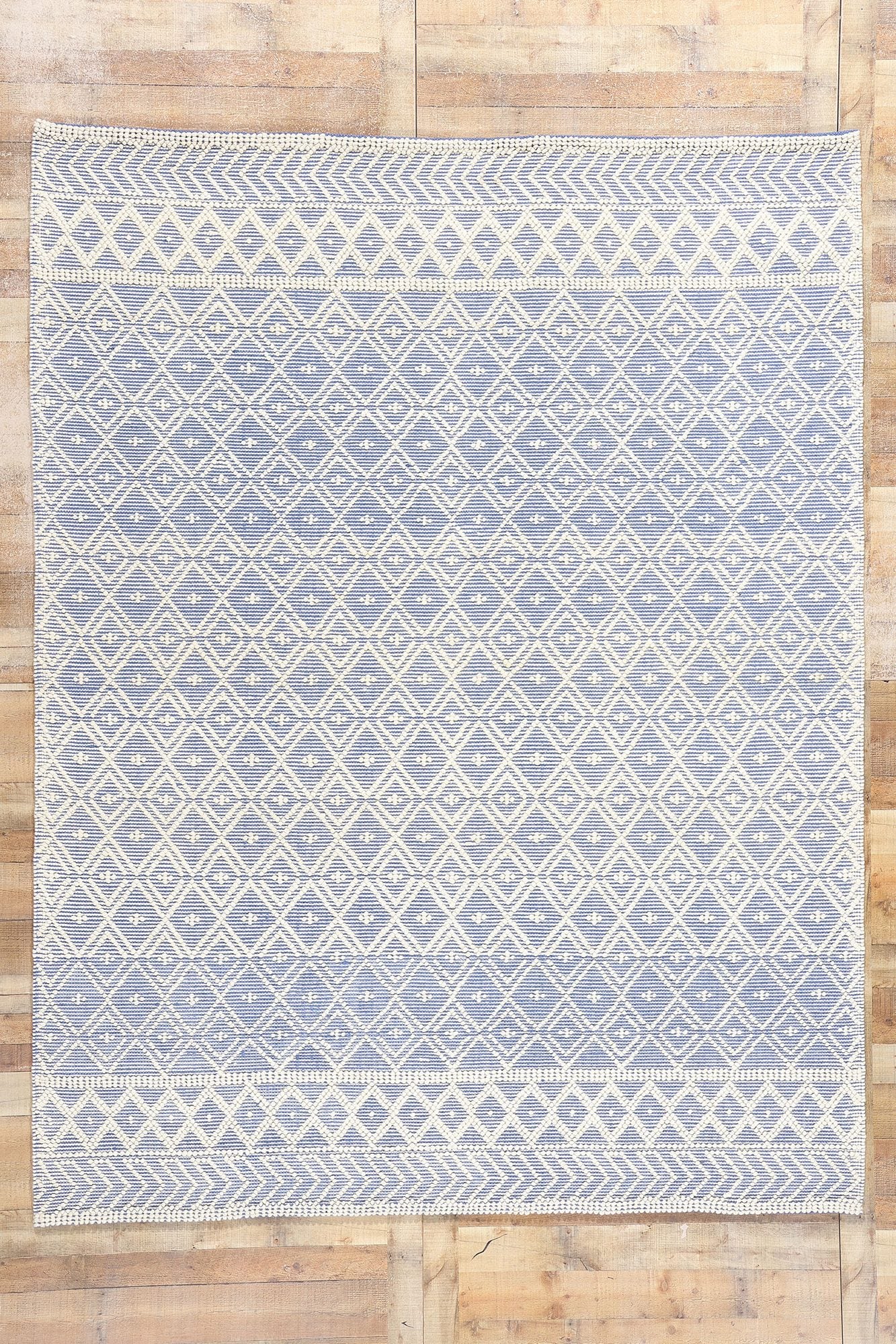 8 x 10 Moroccan Textured High-Low Kilim Rug 31026