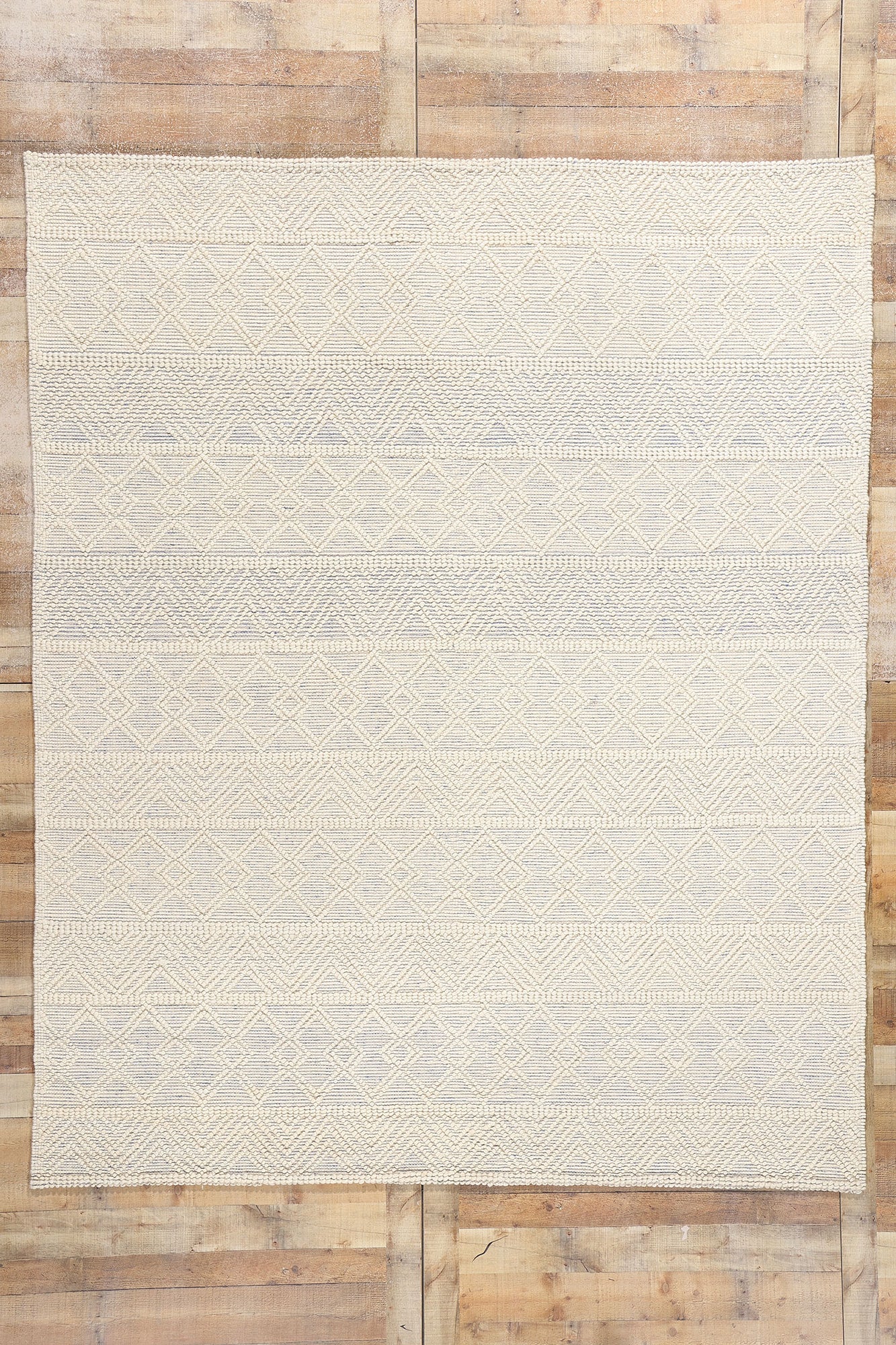 8 x 10 Moroccan Textured High-Low Kilim Rug 31031