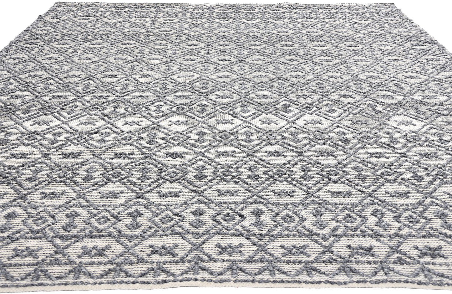 8 x 11 Moroccan Textured High-Low Kilim Rug 31030